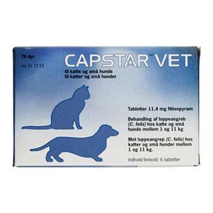 Capstar Vet Loppemiddel til Hund og Kat – Hurtig Effekt