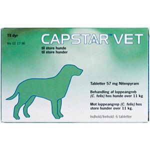 Capstar Vet Loppemiddel Til Hund 11 57 , 6 Tab - Capstar Vet  - 5420036914969