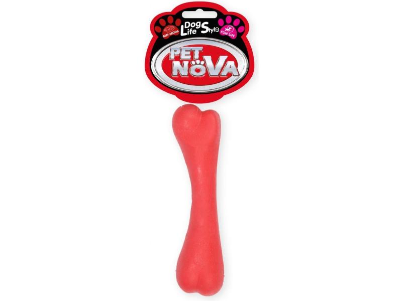 Pet Nova Tpr Bone Red 16cm - Pet Nova  - 5904378732035