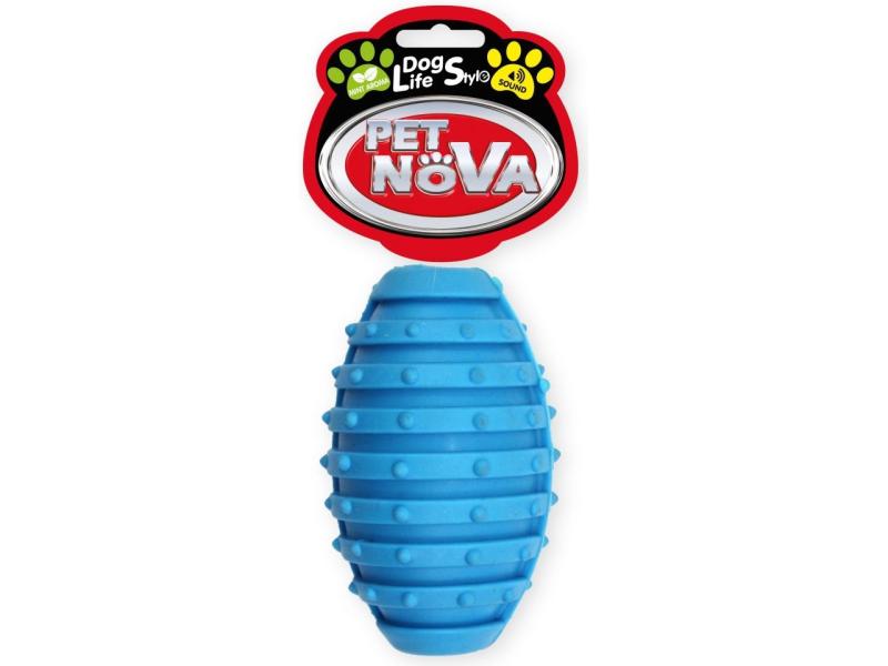Pet Nova Tpr Rugbyball Blue 10cm - Pet Nova  - 5904378731984