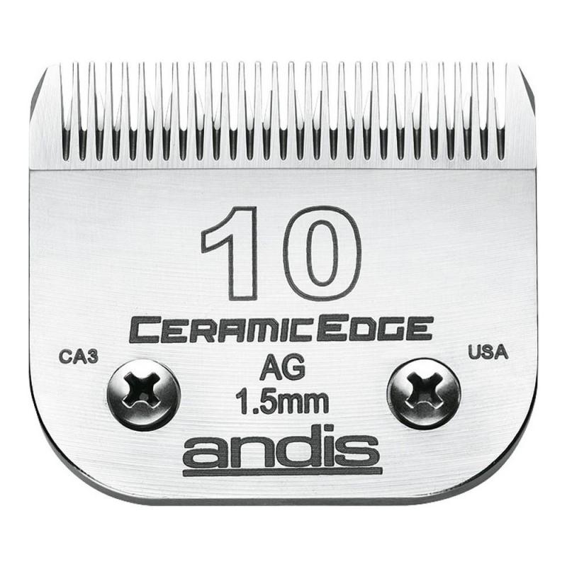 Andis 10 Keramik Barberblade til Hund - Kulstofstål 1,5 mm
