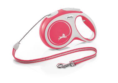 Flexi New Comfort Hundesnor 8 m - Rød, Fleksibel Design