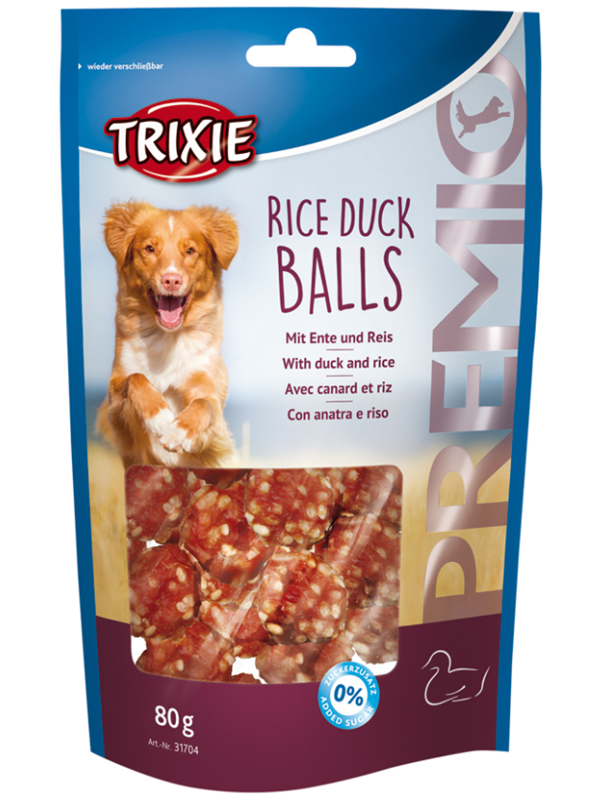 Trixie Andeboller med Ris 80g – Lækre Hundegodbidder