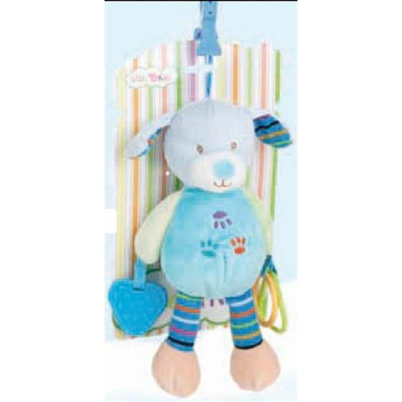 Aktivitetsbamse Til Baby Hund Multifarvet 25cm -   - 8422802253095