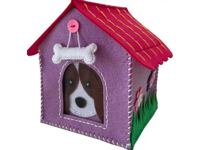 Filtstrikkekasser Hund Lilla Stn 7502 - Stnux  - 5901583297502
