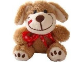 Beppe Broderet Hundemaskot 12 cm - Unik Samlerobjekt