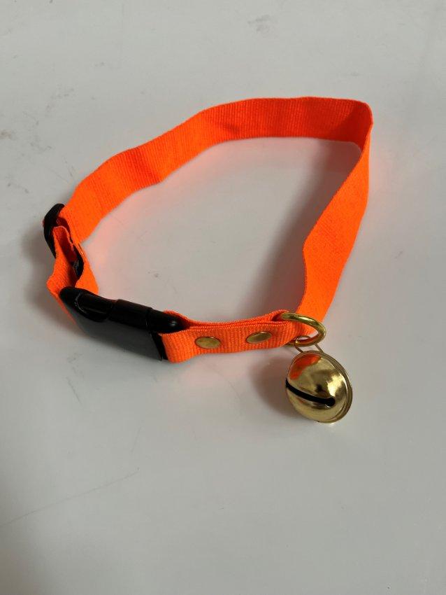 Hundehalsbånd Med Klokke Orange -