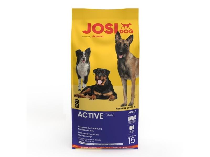 Josidog Active 15kg – Foder til aktive hunde, køb nu!