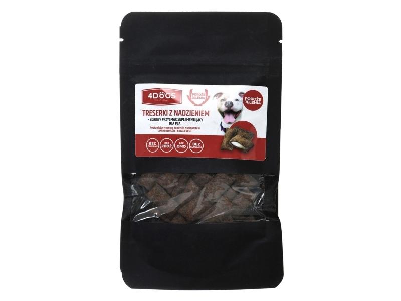 4dogs Småkager Med Hjortetak60g - 4dogs  - 5904181401012