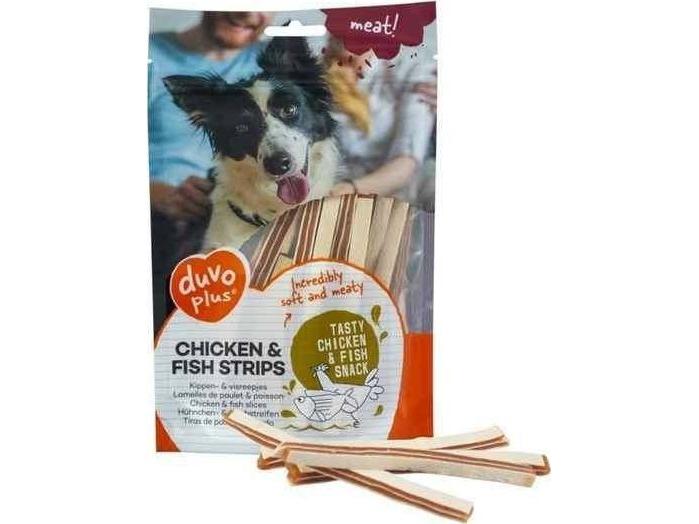 Duvo 80g Kylling & Fisk Strips – Fantastisk tilbud!