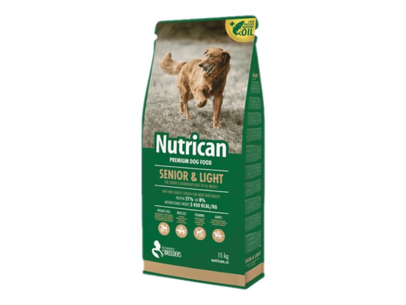 Nutrican Senior & Light 15kg - Foder til ældre hunde