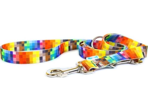 Matteo Adjustable Lanyard Pixels 30mm, 220cm - Matteo  - 5904541442099