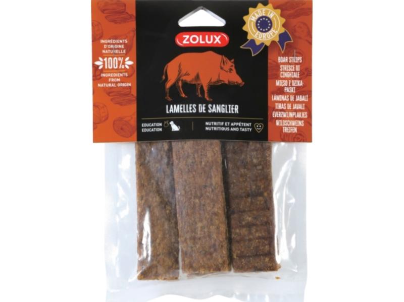 Zolux Zolux Naturlig Hundegodbid Vildsvinestrimler 100g - Zolux  - 3336024826478
