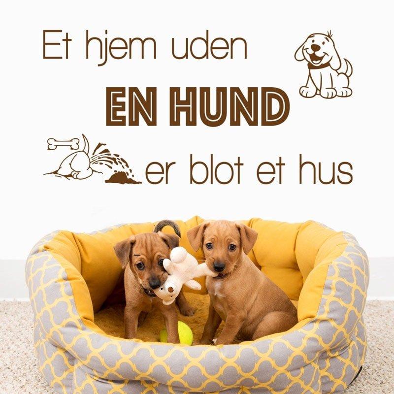 Hjem Med Hund Wallsticker -