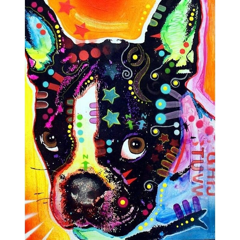 Hund Med Farver Symboler -
