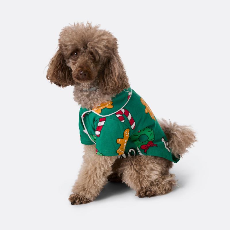 Grøn Hohoho Julepyjamas Til Hunde - Sillysanta  - 7073008440317
