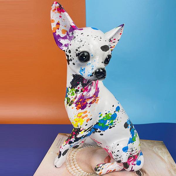 Model Chihuahua Hund Flere Farver Kreative Farverige Figurer -