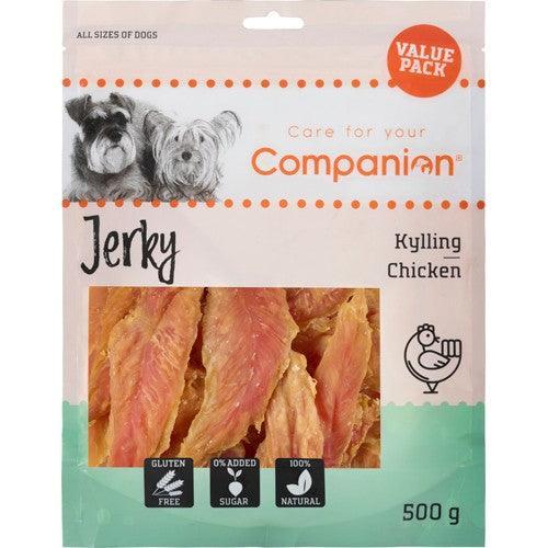 Companion Tørret Kyllingekød 500g - Lækker Hundesnack!