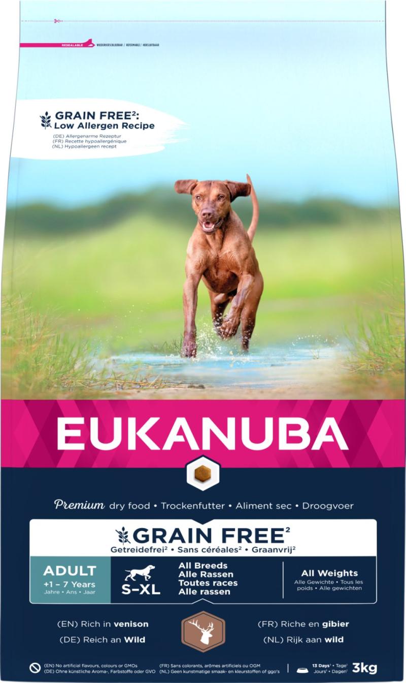 Eukanuba Euk Adult Grainfree Venison 3 - Eukanuba  - 8710255190266