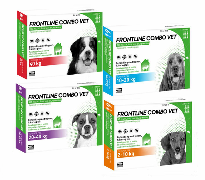 Frontline Combo Vet. Loppemiddel Til Hund. - Frontline