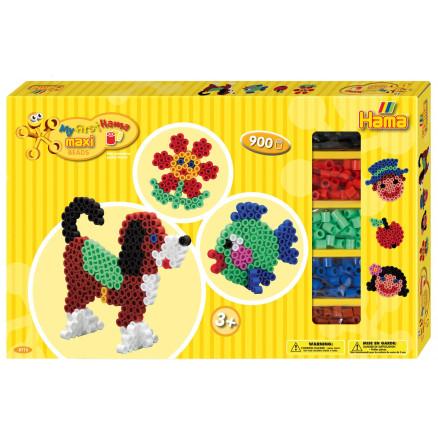 Hama Maxi Gaveæske 8712 Hund, Fisk & Blomst - Hama  - 028178087128