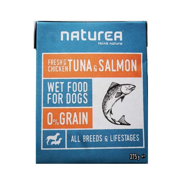Naturea Vådfoder til Hund - Kylling, Tun & Laks 400g