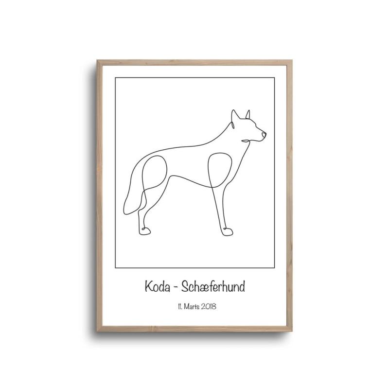 Schæfer Hund Plakat -