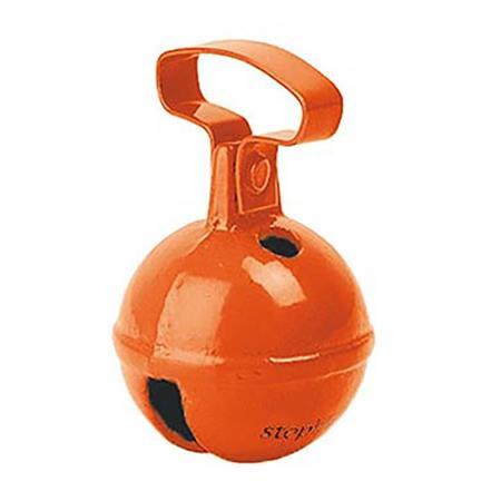 Holdbar hundeklokke i orange - 2,7 cm