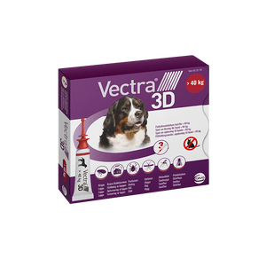 Vectra 3d Spot Til Hund, Over 40 3 Pipetter - Vectra 3d  - 3411113012717