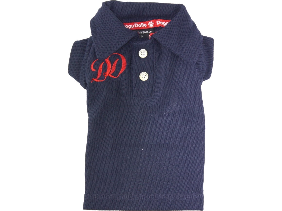 Polo Shirt Mørkeblå 20cm 33cm - Doggydolly  - 8858840871845