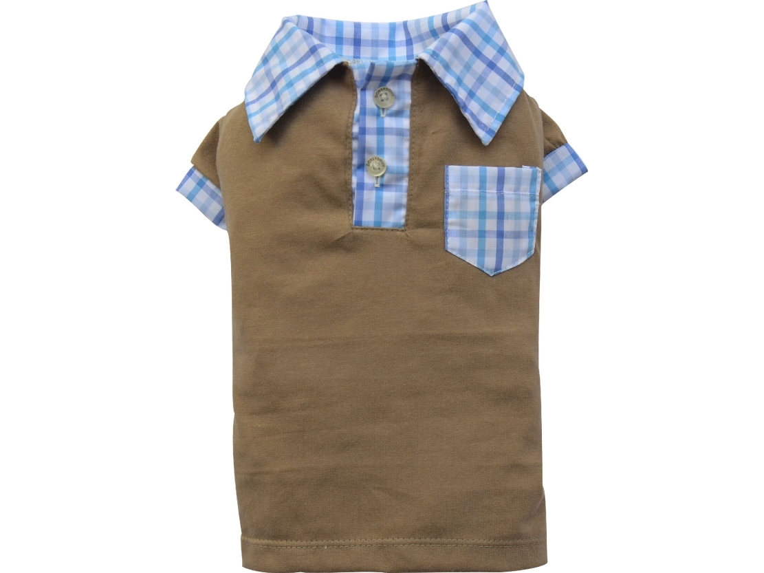 Doggydolly Polo Shirt Brun 35cm 53cm - Doggydolly  - 8859122723357