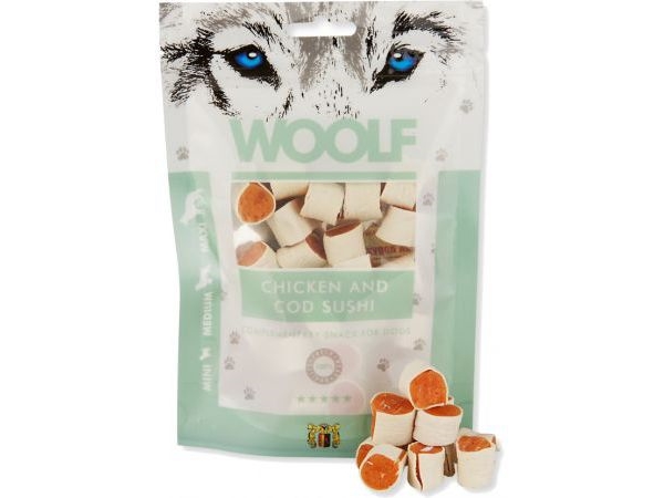 Woolf Woolf 100g Chicken Cod Sushi - Woolf  - 8594178550433