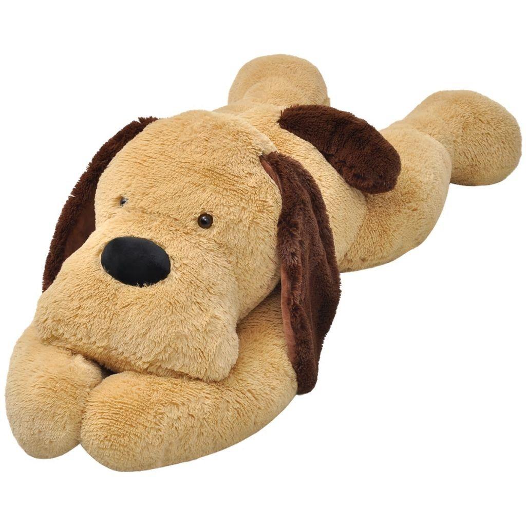 Brun Tøjdyr Hund Plysstof - Boligcenter  - 8718475979524