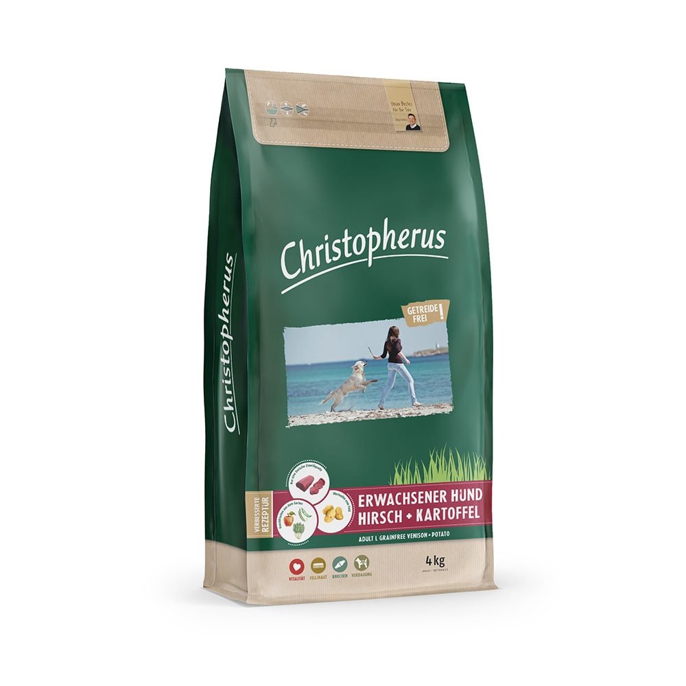 Christopherus Grainfree Venison Potato Adult 4kg - Christopherus  - 4005784022541