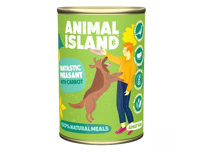 Animal Island Fasan Med Gulerødder Vådfoder Til Hunde 400 - Animal Island  - 5904358590372