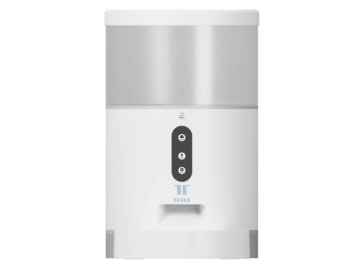 Hvid Tesla Tsl Bl4 Automatisk Foderautomat Til Kæledyr Indendørs Universel - Tesla  - 8596115855014