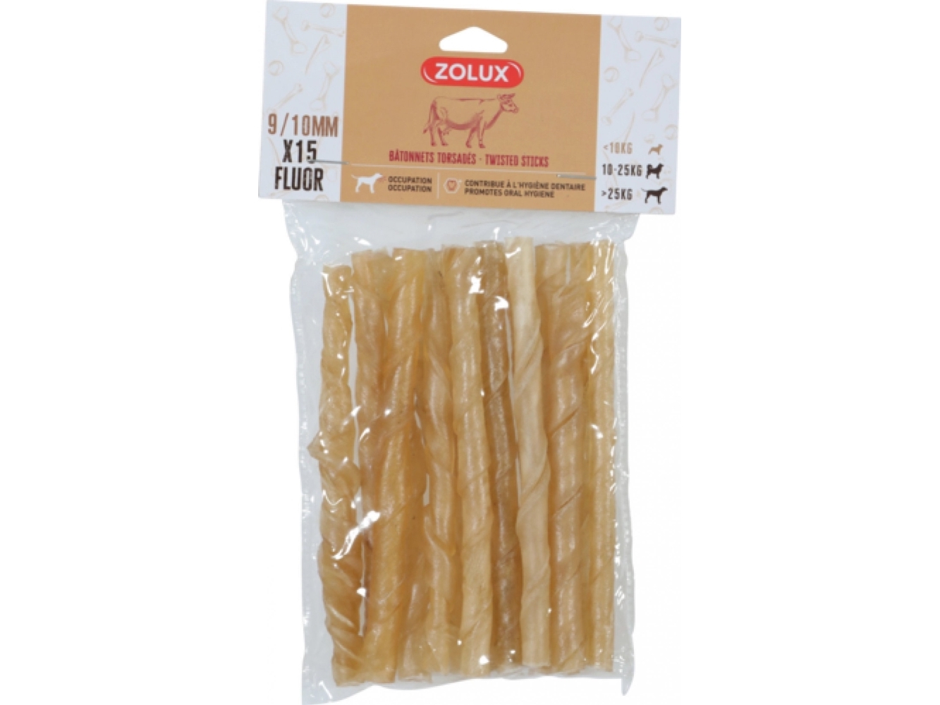 Zolux Zolux Twisted Sausage With Fluorine 10mm - Zolux  - 3336024828137