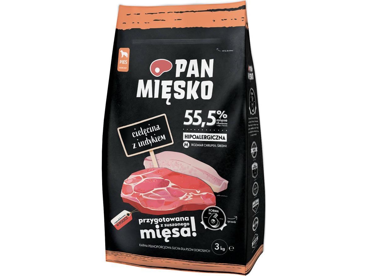 Meatballs Kalvefoder Med Kalkunchips 3kg - Pan Miesko  - 5905342292326