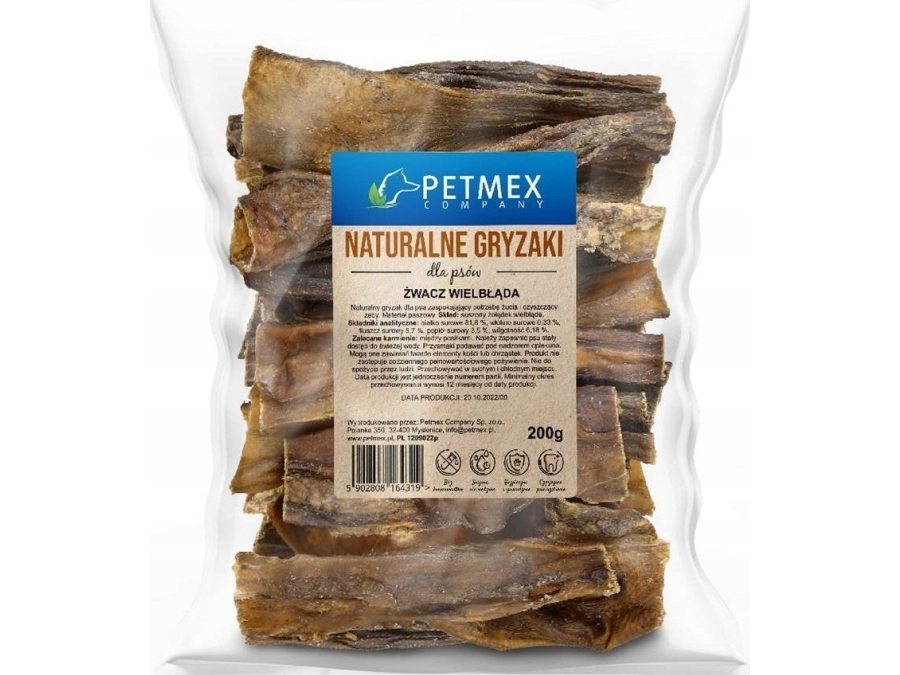 Petmex Camel Rumen Godbid Til Hund 200g - Petmex  - 5902808168447