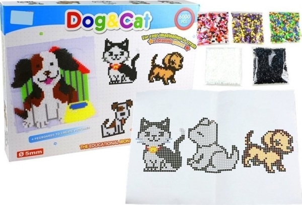 Leantoys Mosaikperler Hund Kat - Leantoys  - 5905515350570
