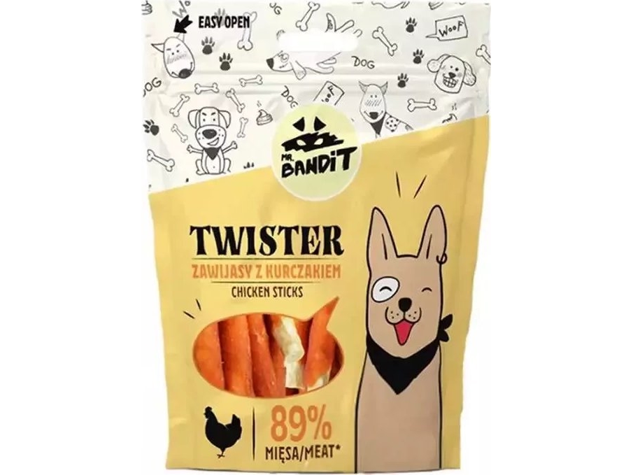 Bandit Bandit Chews Twisters Chicken Wraps - Usorteret  - 5902414206410