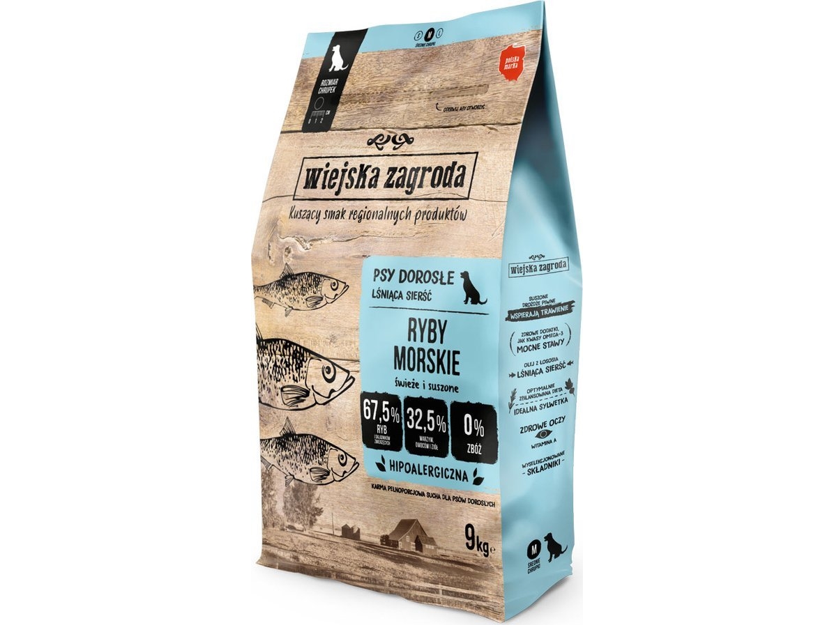 Tropidog Rural Homestead Havfiskechips 9kg - Tropidog  - 5905342292302