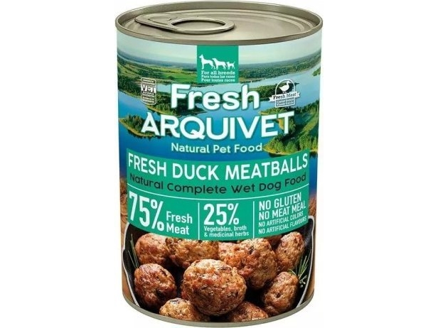 Arquivet Arquivet Friske Andekødboller Med Yams Appelsin 400g - Arquivet  - 8435117892279