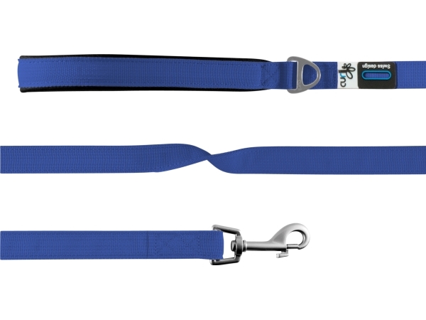 Curli Basic Leash 140x1 5cm Blå - Curli  - 7640144821883