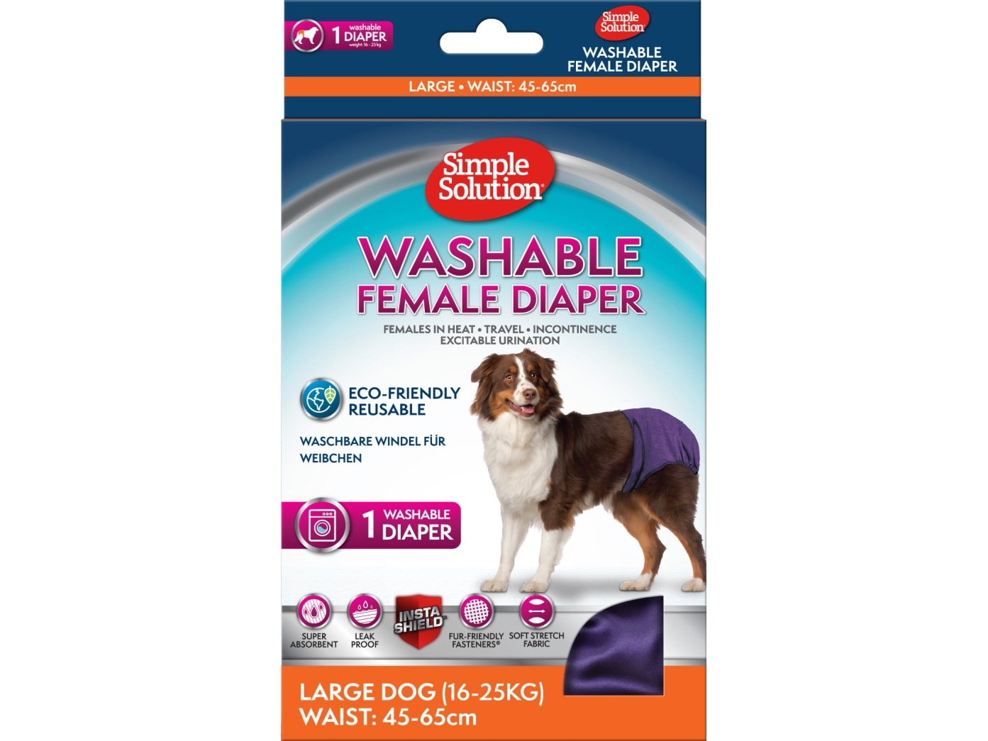 Simple Solution Washable Female Diaper International - Simple Solution  - 010279920107