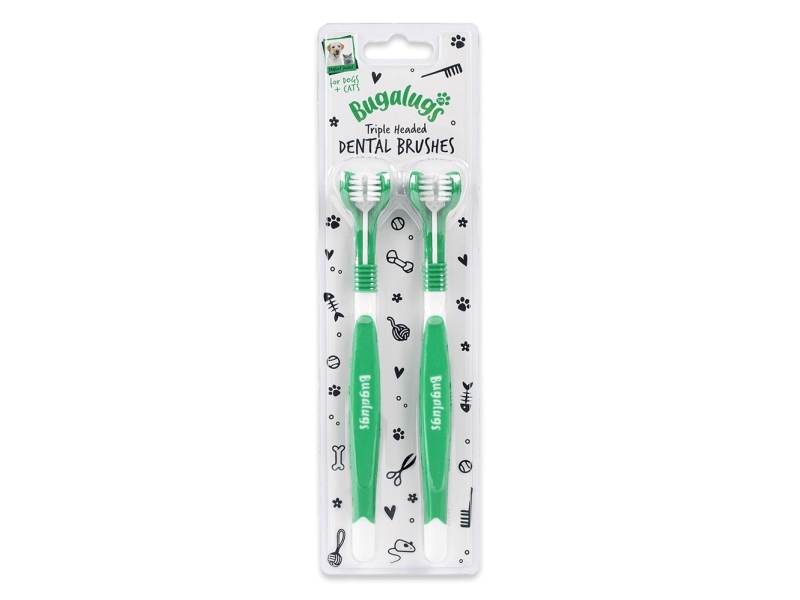 Bugalugs Triple Headed Dental Care Toothbrushes - Bugalugs  - 5056176258979