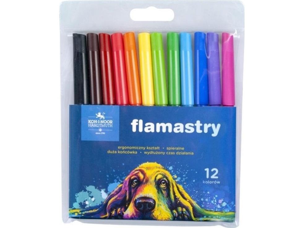 Markers 7710 2ab Farver Hund - Koh-i-noor  - 8593539363477