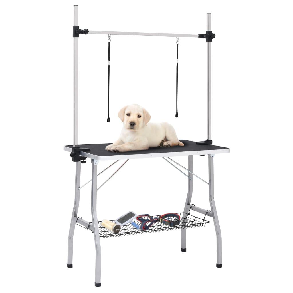 Vaske Trimmebord Til Hund Justerbart Løkker Kurv - Boligcenter  - 8720286318317