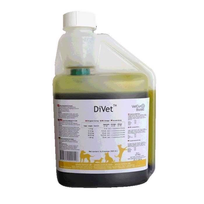 Divet Olietilskud Til Hund 500ml - Vetcur Biotec  - 5704202000558
