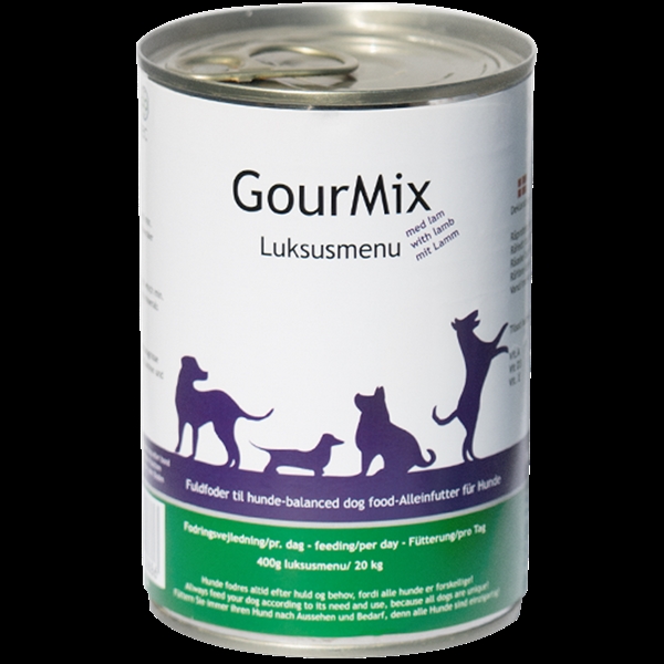 Gourmix Luksus Dåsemad Med Lam Hund 400g - Vetcur Biotec  - 5704202000886